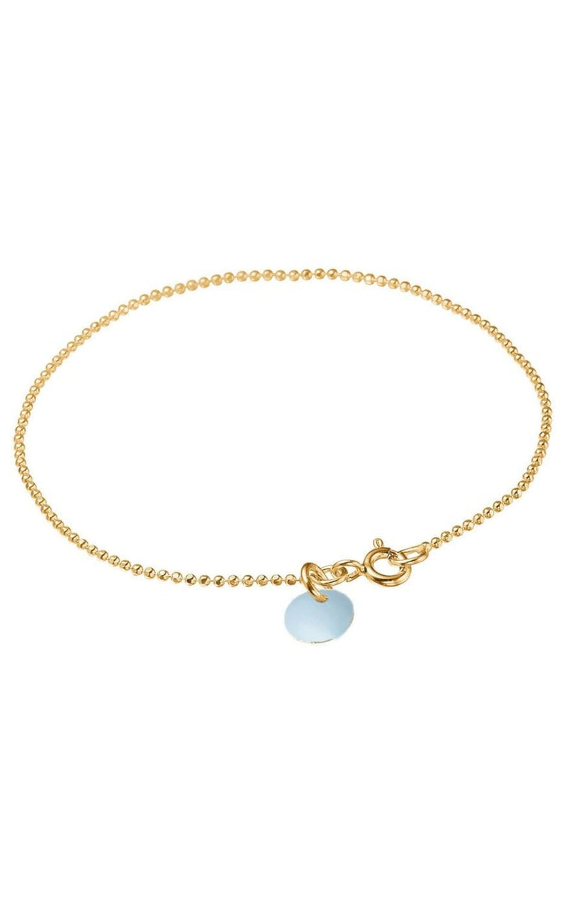 ENAMEL Armbånd - Ball Chain - Icy Blue