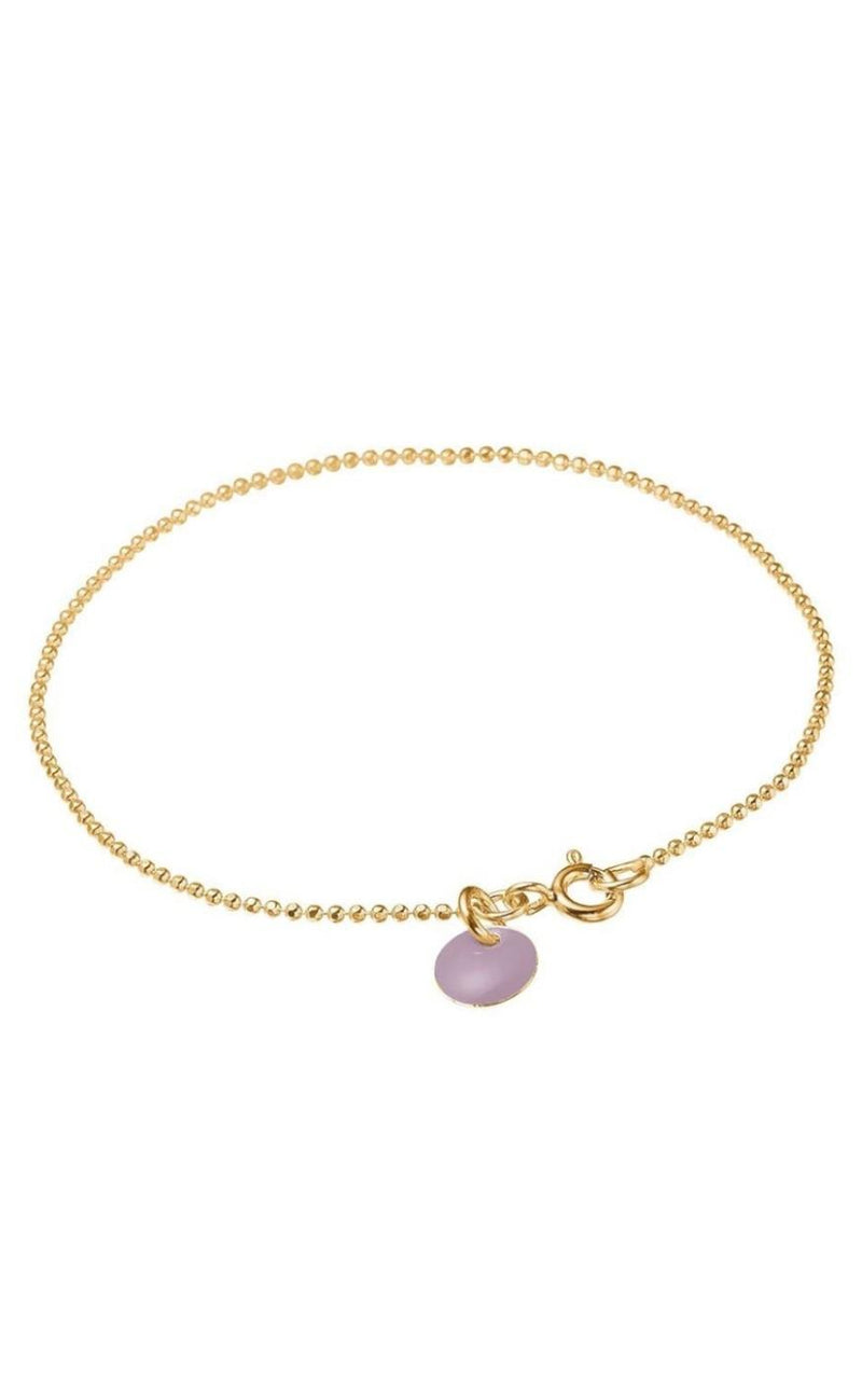 ENAMEL Armbånd - Ball Chain - Lavender