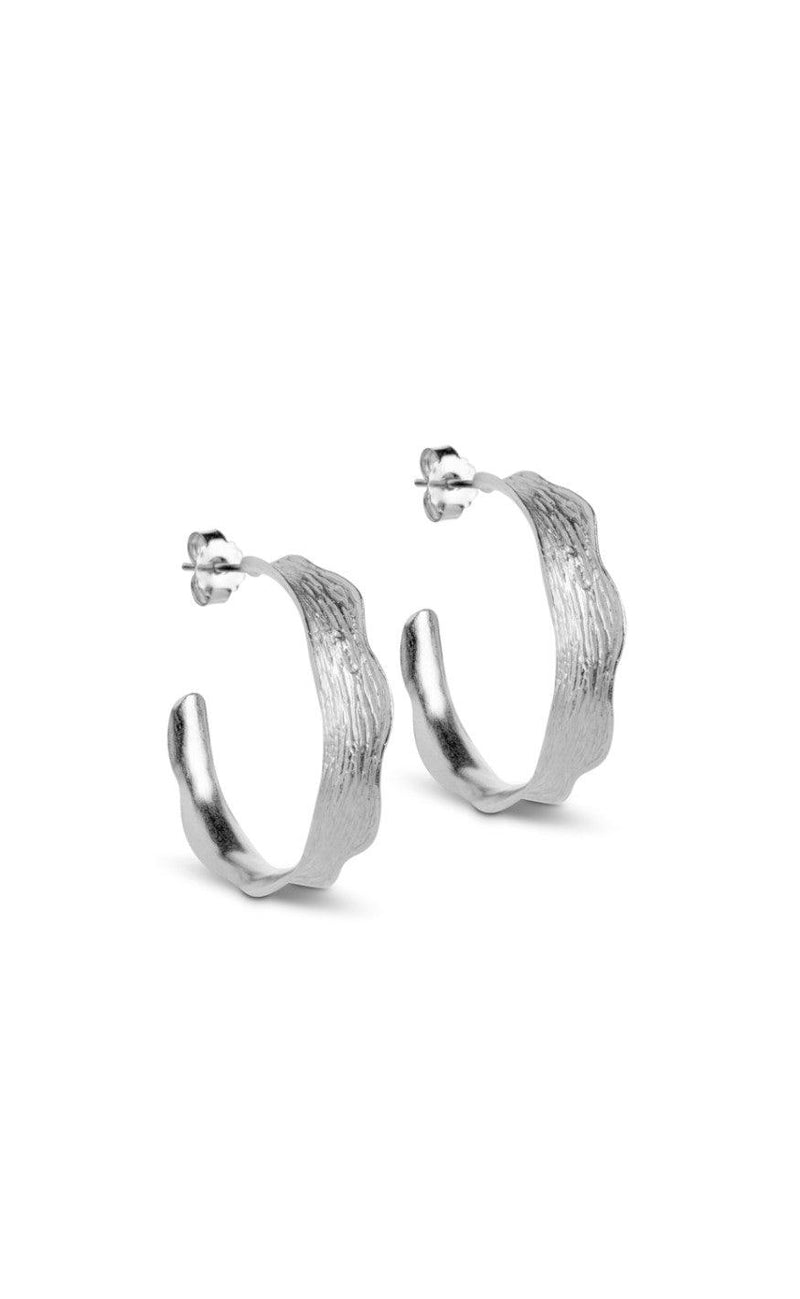ENAMEL Copenhagen Øreringe - Hoops - Ane Large - Silver