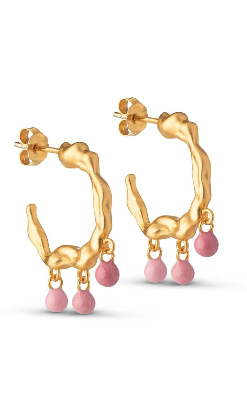 ENAMEL Copenhagen Øreringe / Hoops - Oda - Guld