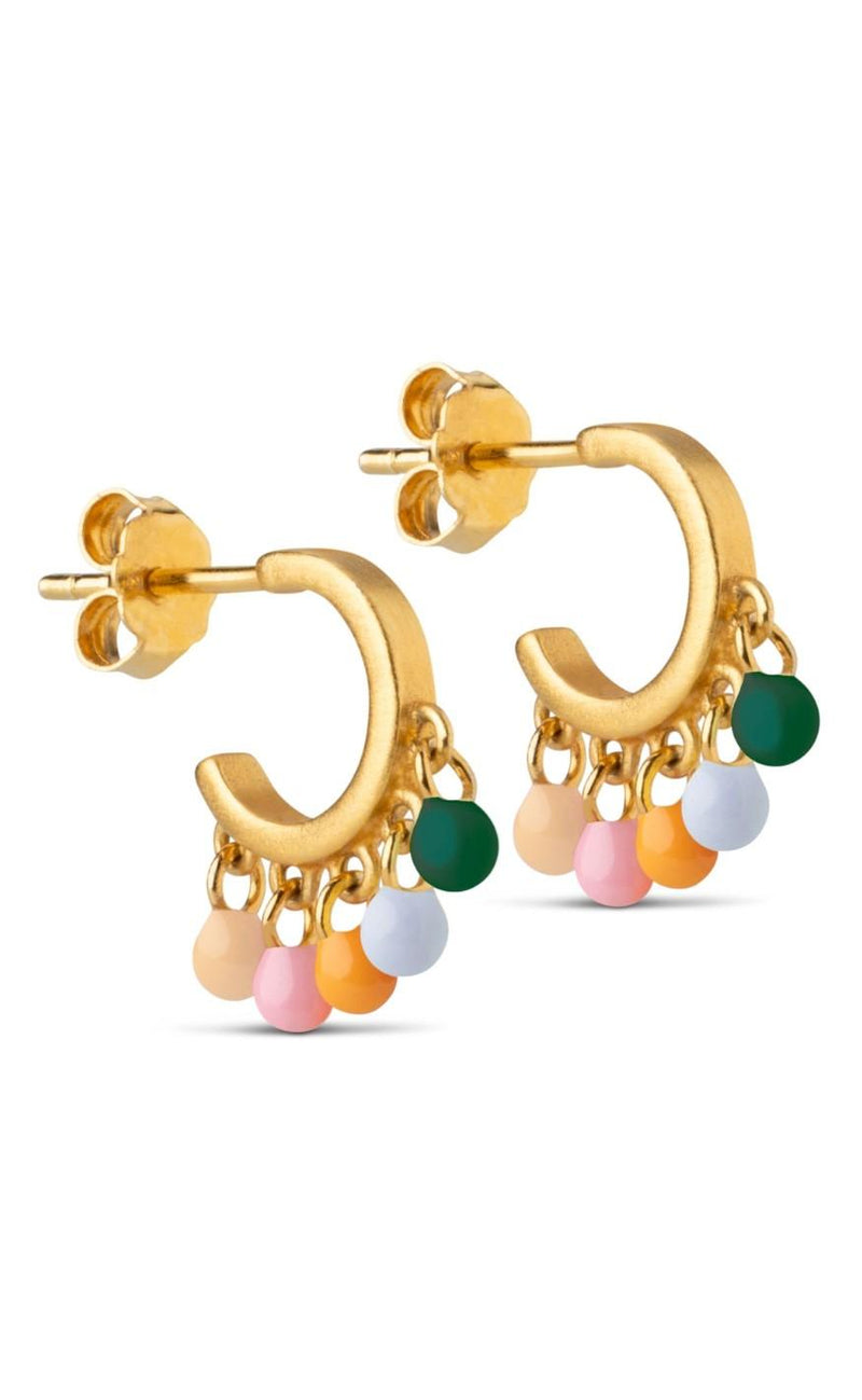 ENAMEL Copenhagen Øreringe / Hoops - Rainbow - Dreamy