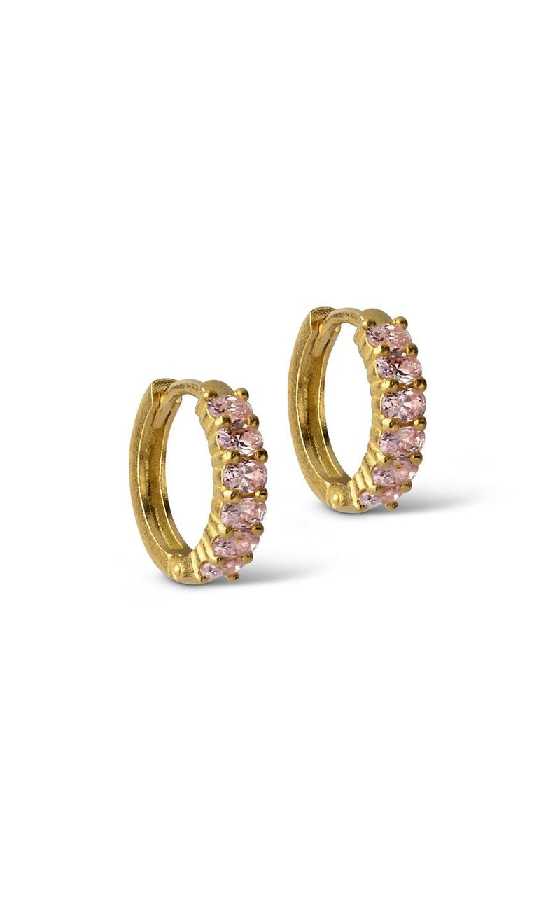 ENAMEL Copenhagen Øreringe - Lyra - Light Pink