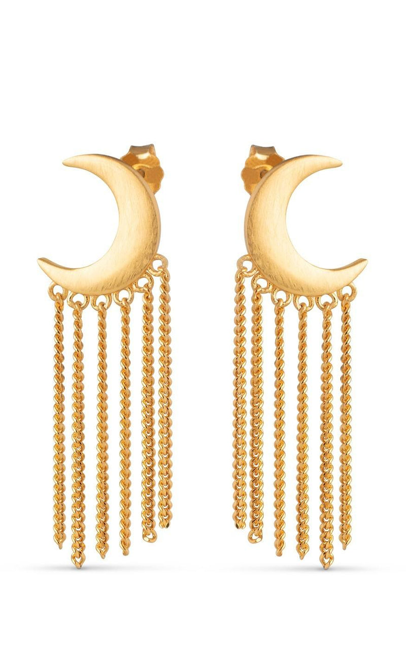 ENAMEL Copenhagen Øreringe - Midnight - Guld