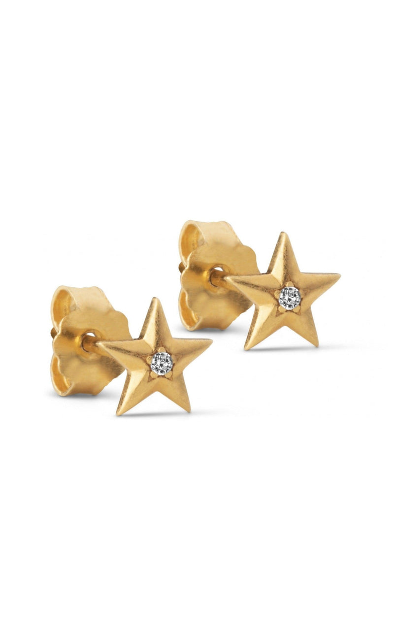 ENAMEL Copenhagen Øreringe / Studs - Star - Guld