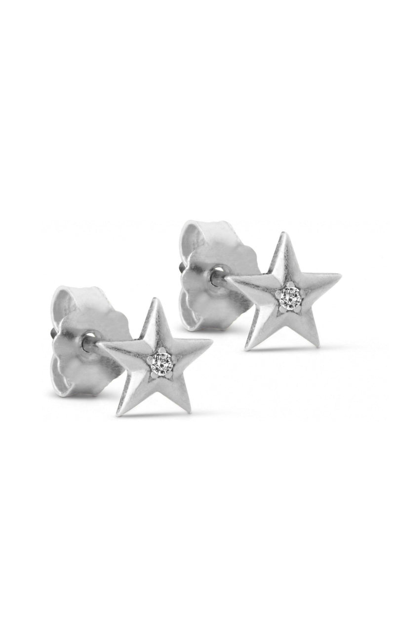 ENAMEL Copenhagen Øreringe / Studs - Star - Sølv