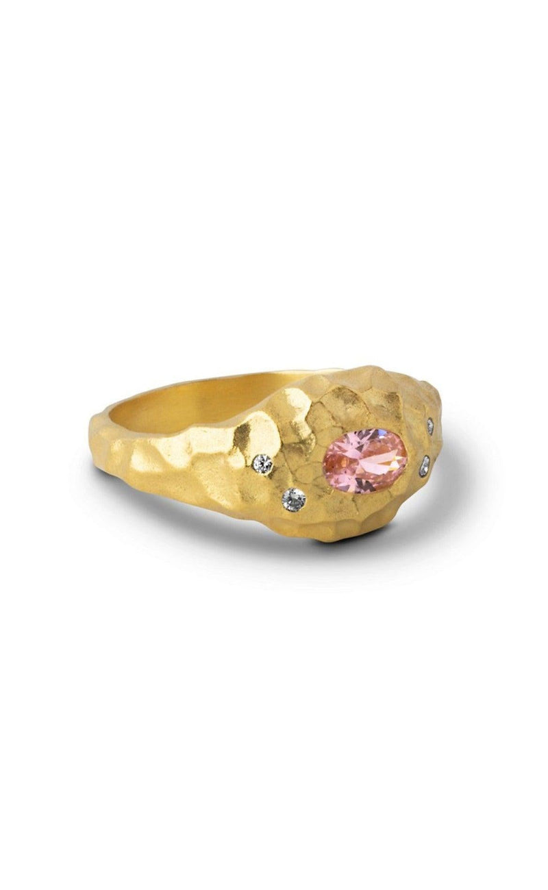 ENAMEL Copenhagen Ring - Leia - Clear/ Light Pink