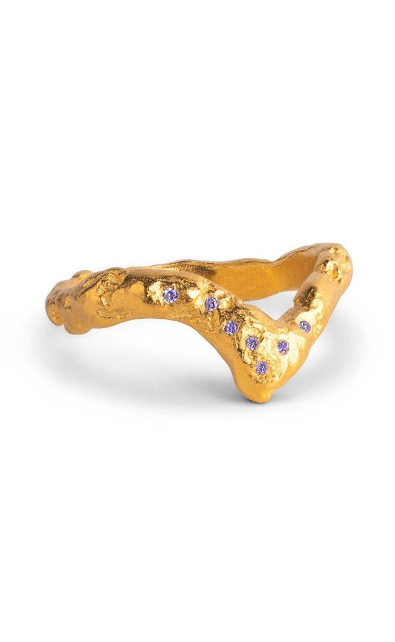 ENAMEL Copenhagen Ring - Wishbone - Gold