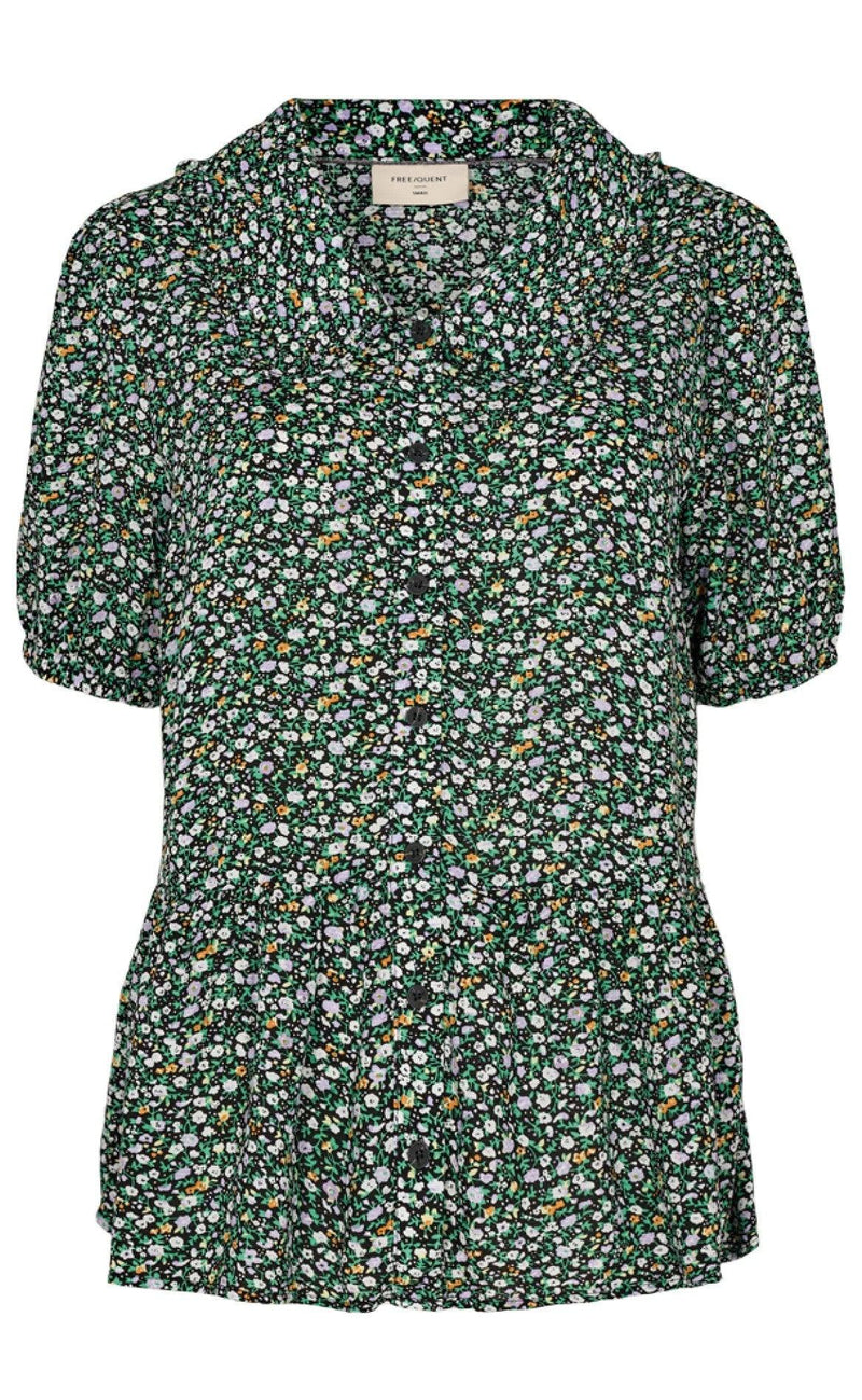 Freequent Bluse - Adney - Black Mix