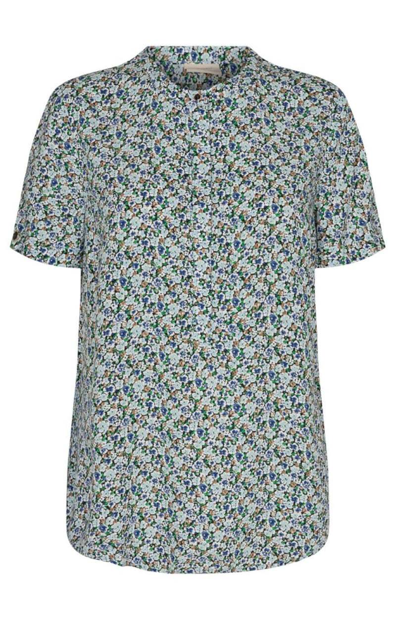 Freequent Bluse - Adney - Chambray Blue Mix