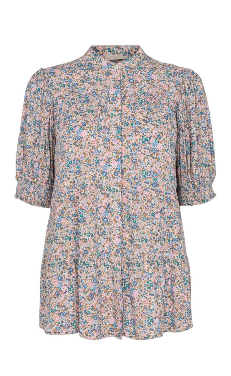 Freequent Bluse - Adney Panels - Begonia Pink Mix