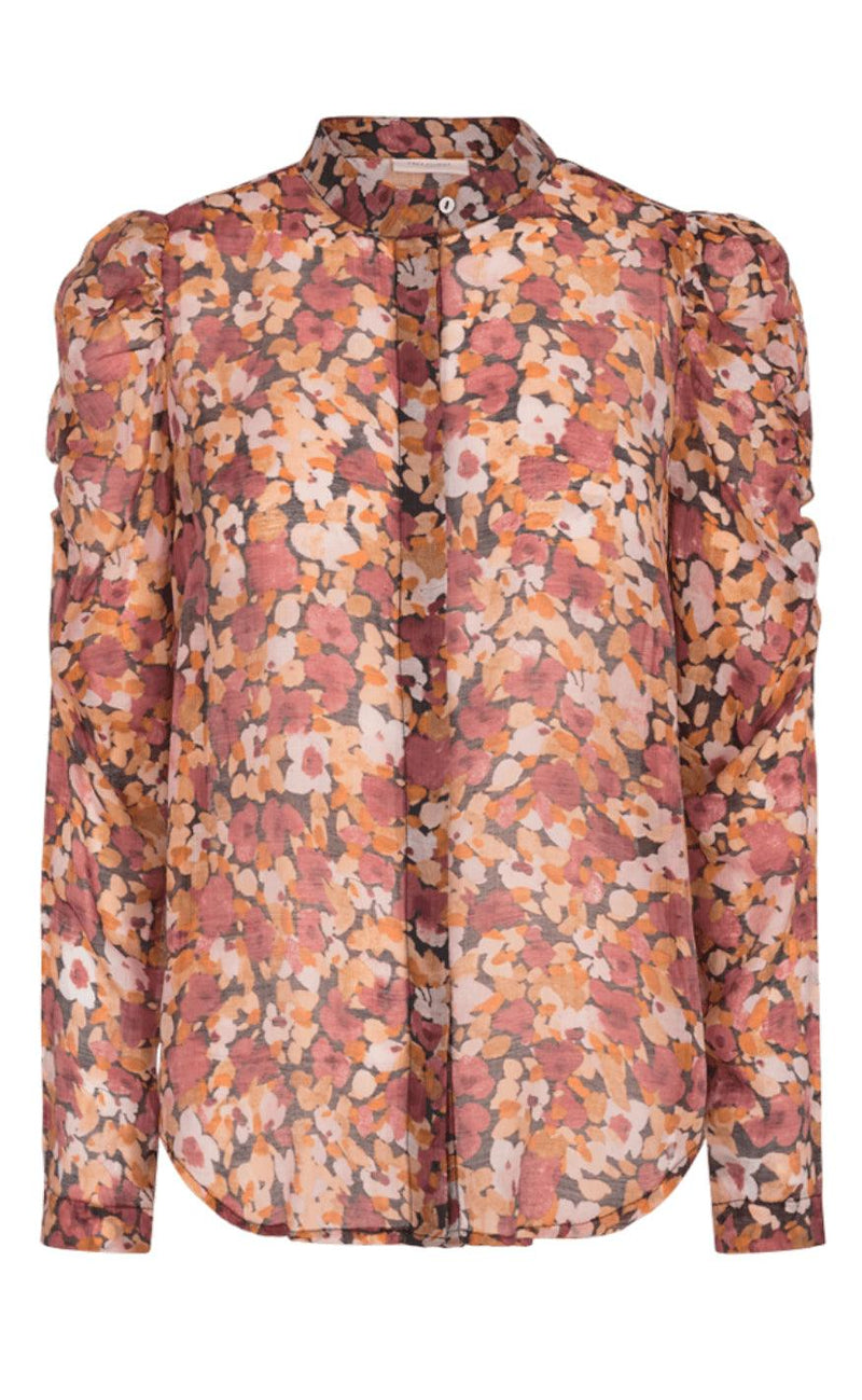 Freequent Bluse - Amanda - Earth Red Mix