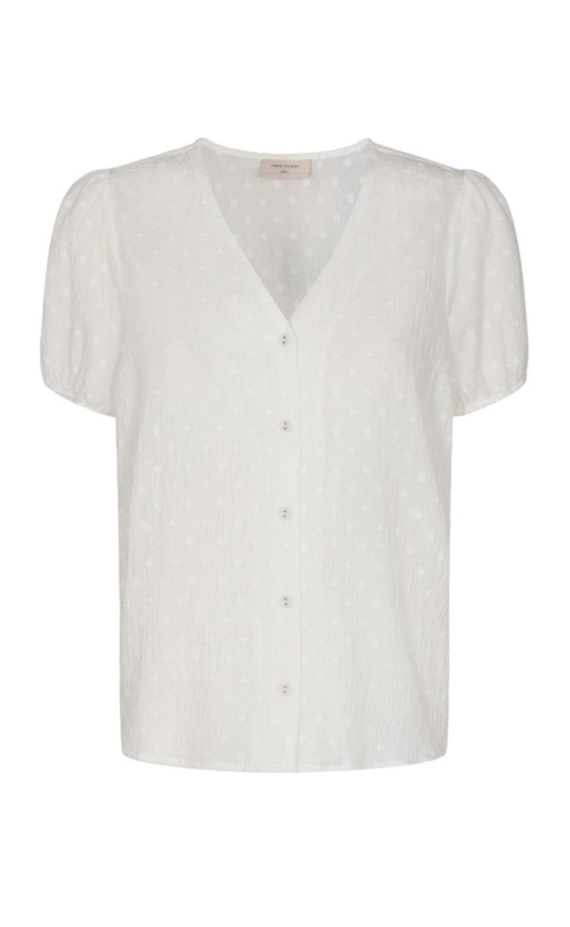 Freequent Bluse - Beate - Brilliant White