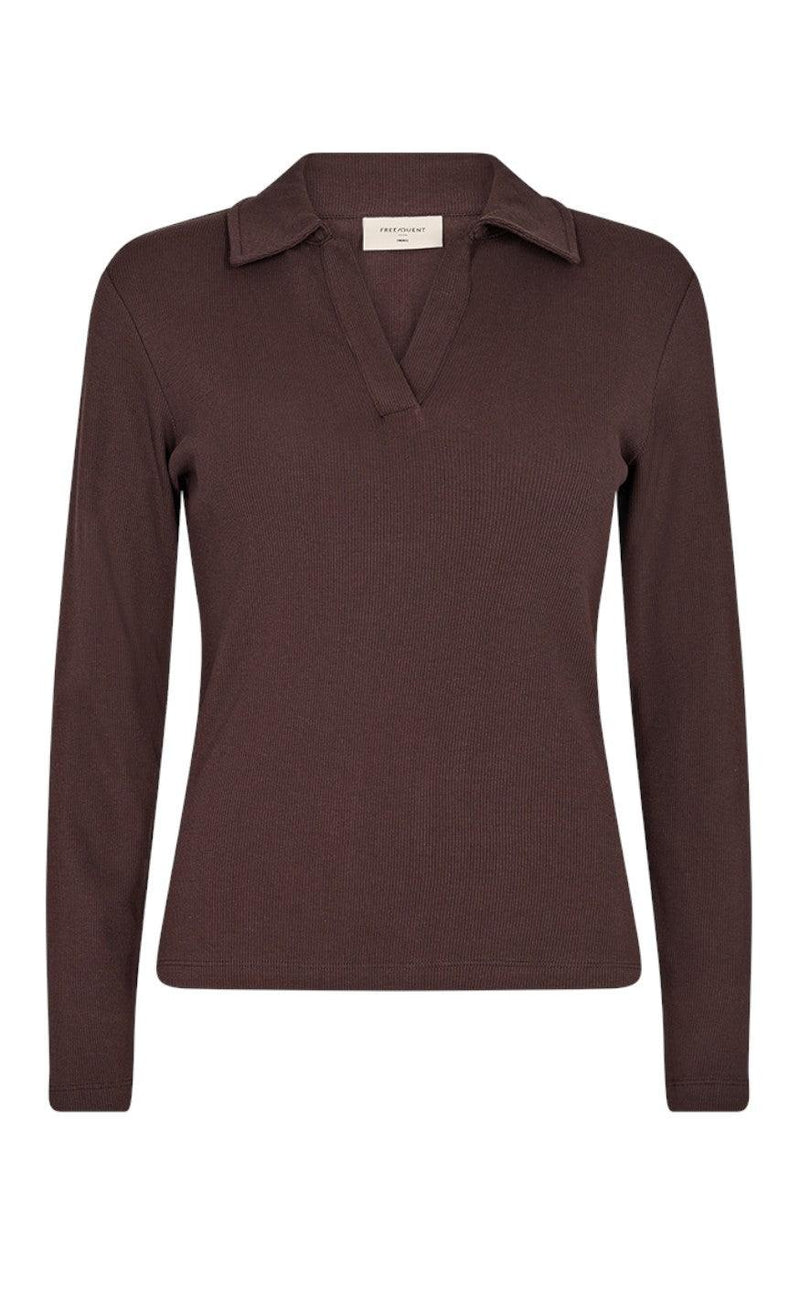 Freequent Bluse - Bodil - Coffee Bean