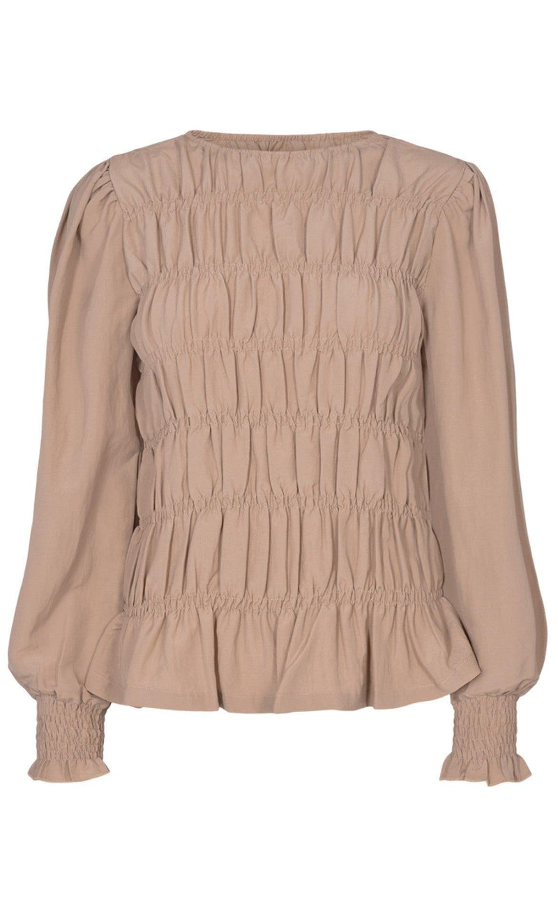 Freequent Bluse - Eloise - Silver Mink