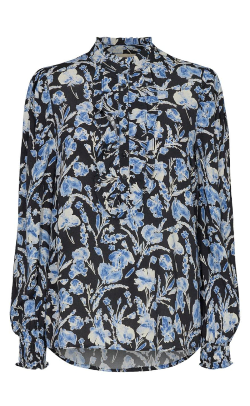 Freequent Bluse - Georgia - Twilight Blue Mix