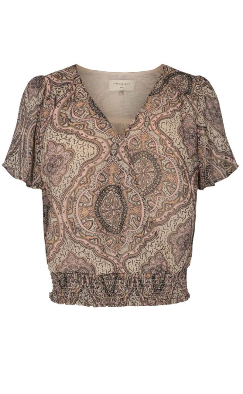 Freequent Bluse - Nady - Silver Pink Mix