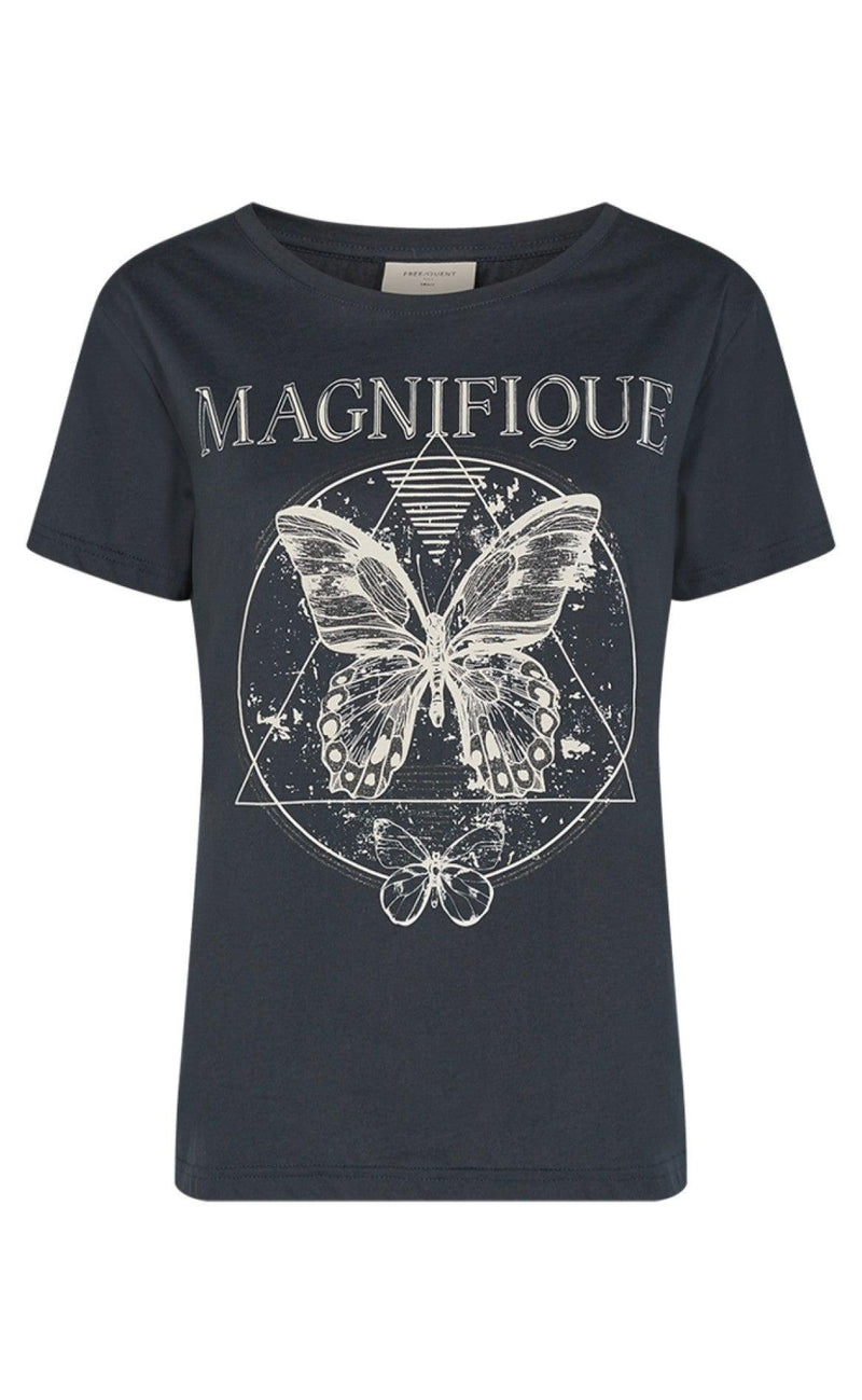 Freequent Bluse - Que-Tee - Black Mix