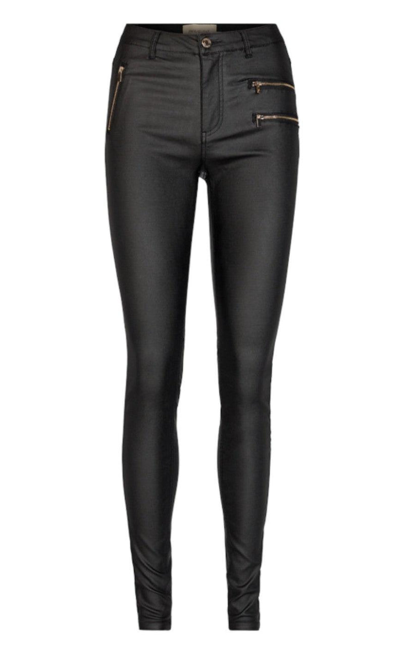 Freequent Bukser - Aida Cooper Gold - Black