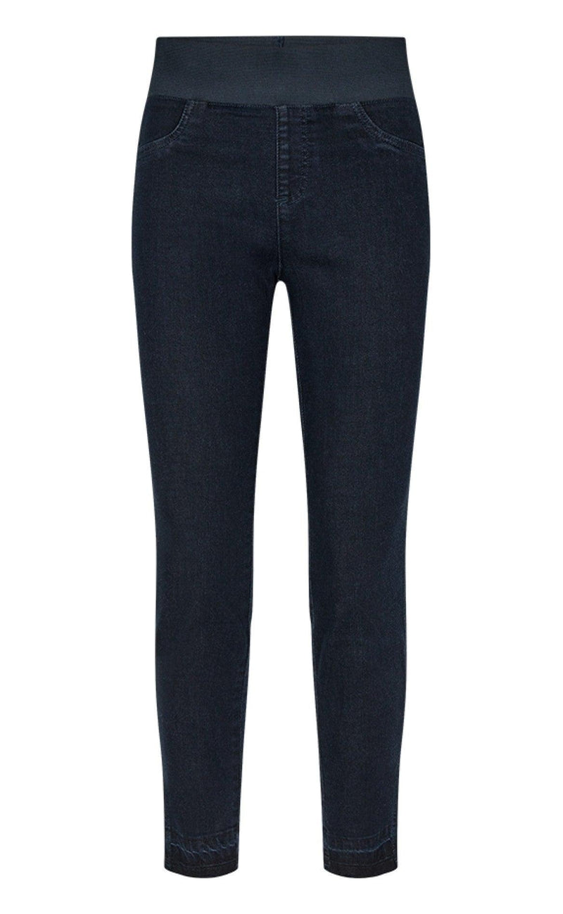 Freequent Bukser - Shantal Ankle Pa Raw - Dark Blue Denim