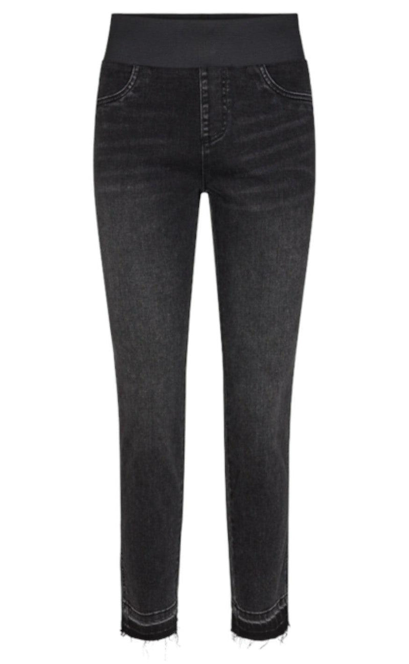 Freequent Bukser - Shantal Ankle Raw - Black