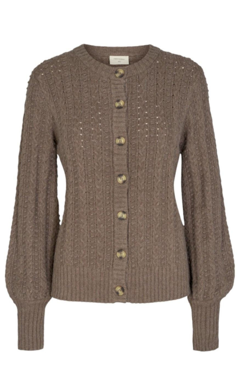 Freequent Cardigan - Claura - Morel Melange