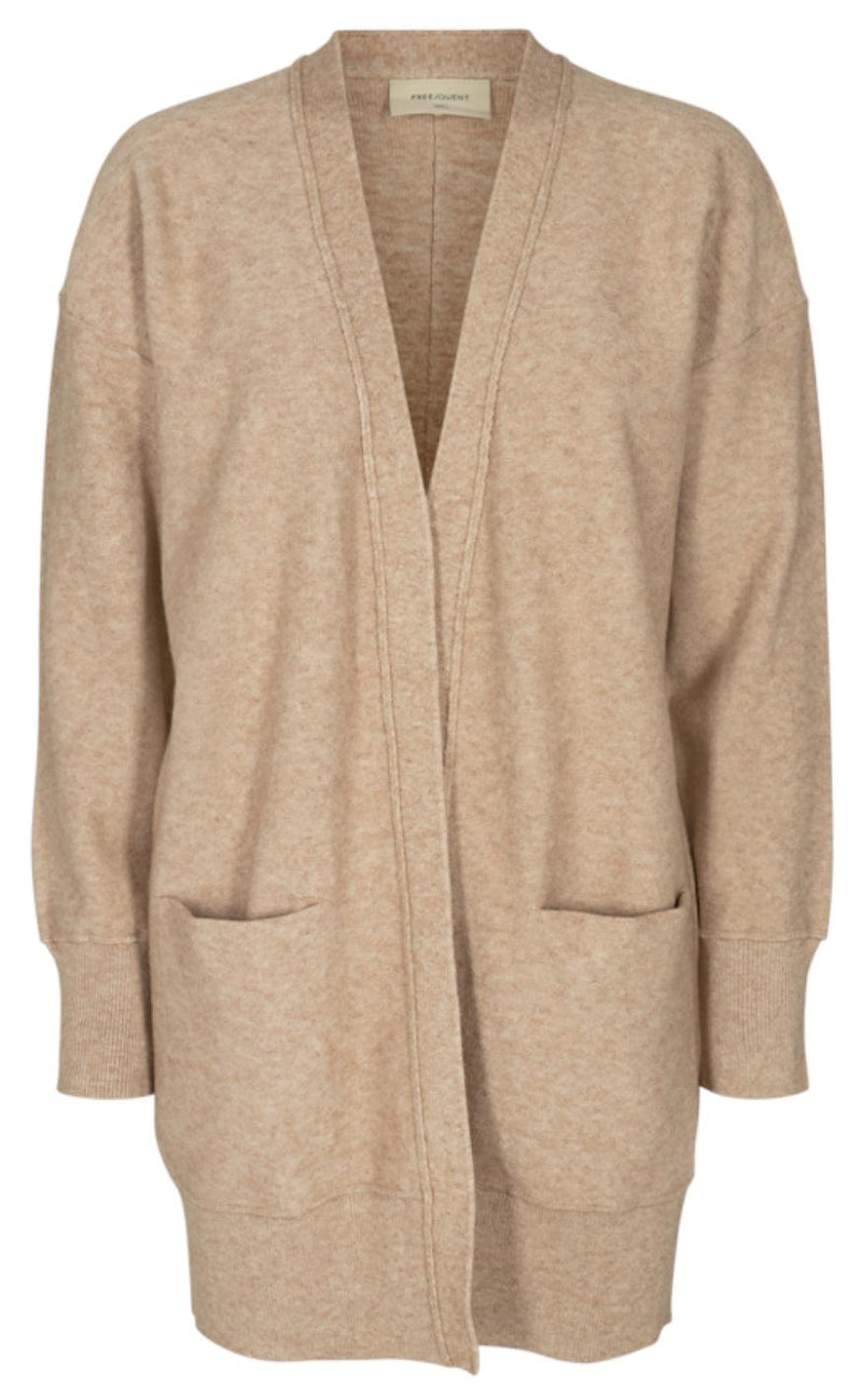 Freequent Cardigan - Claura - Oxford Tan Melange