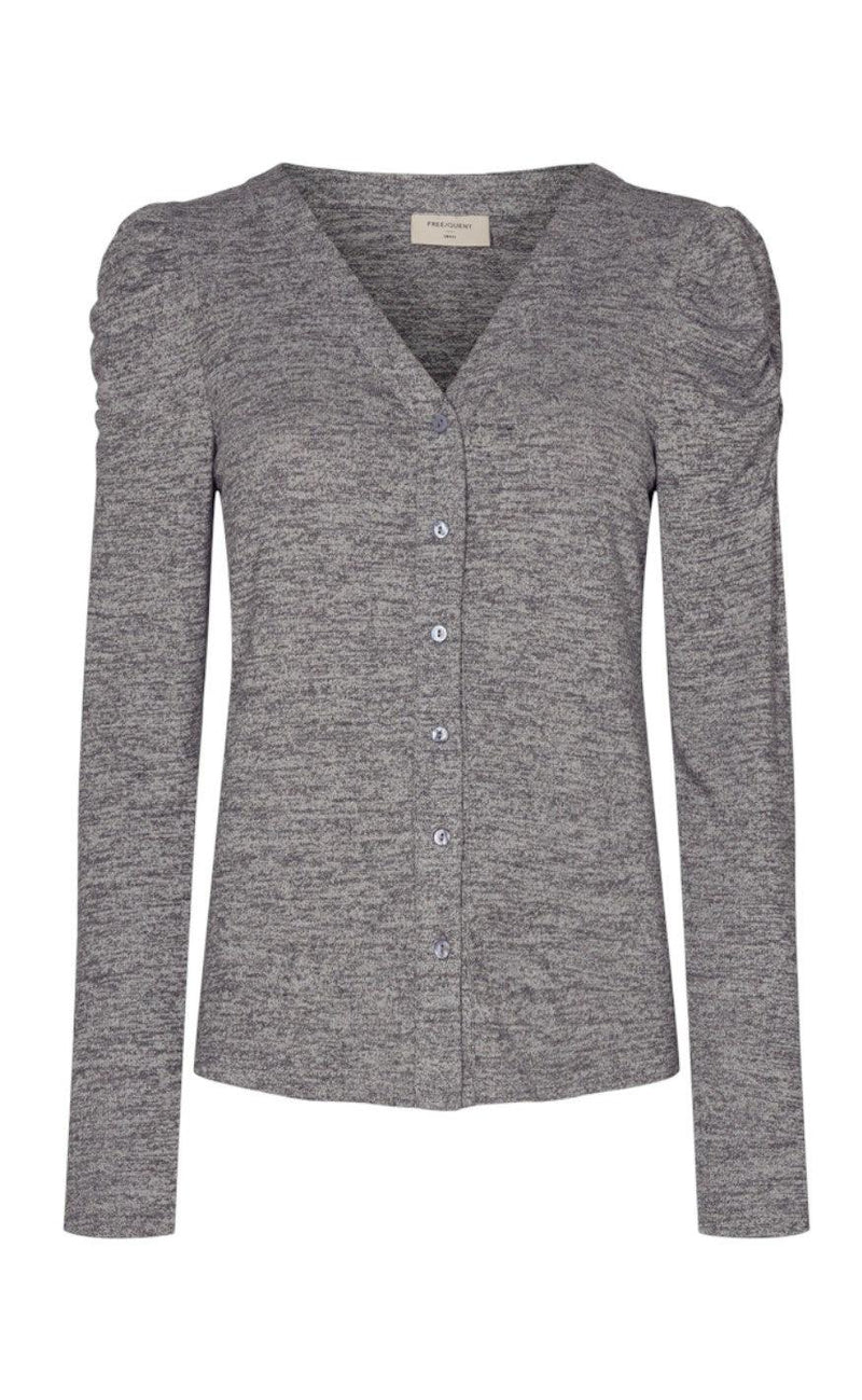 Freequent Cardigan - Livana - Grey Melange