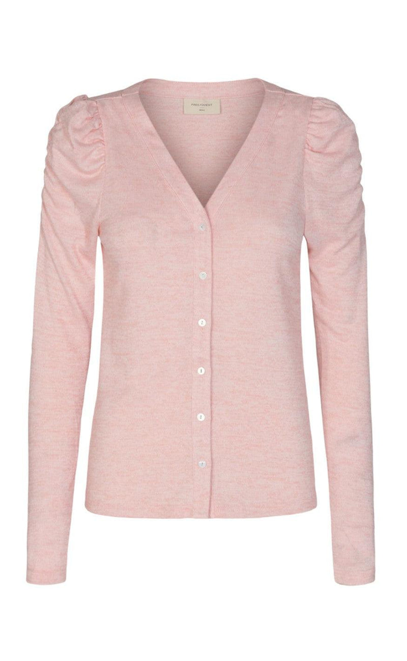 Freequent Cardigan - Livana - Silver Pink
