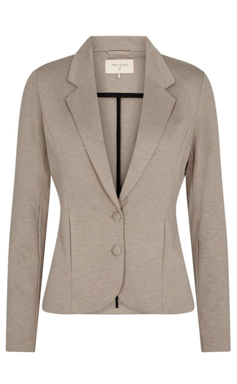 Freequent Jakke / Blazer - Nanni - Desert Taupe Melange