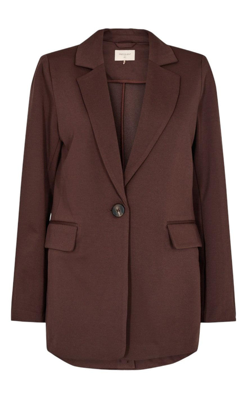 Freequent Jakke / Blazer - Nanni Structure - Coffee Bean