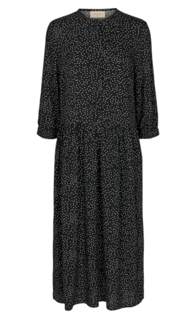 Freequent Kjole - Adney Long Layer - Black Mix
