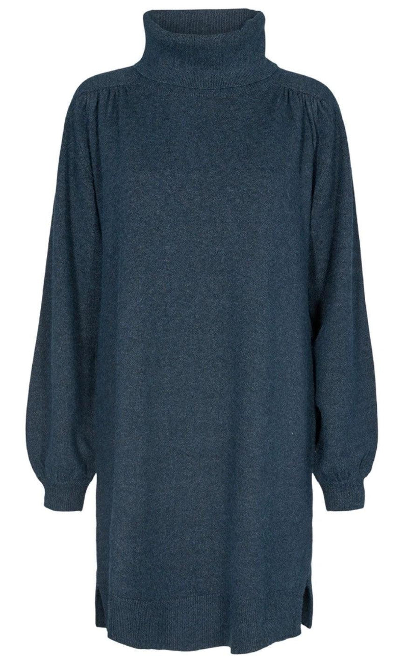 Freequent Kjole - Claura Turtle - Navy Melange