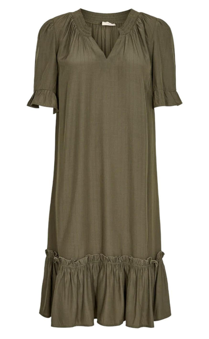 Freequent Kjole - Ralda - Dusty olive