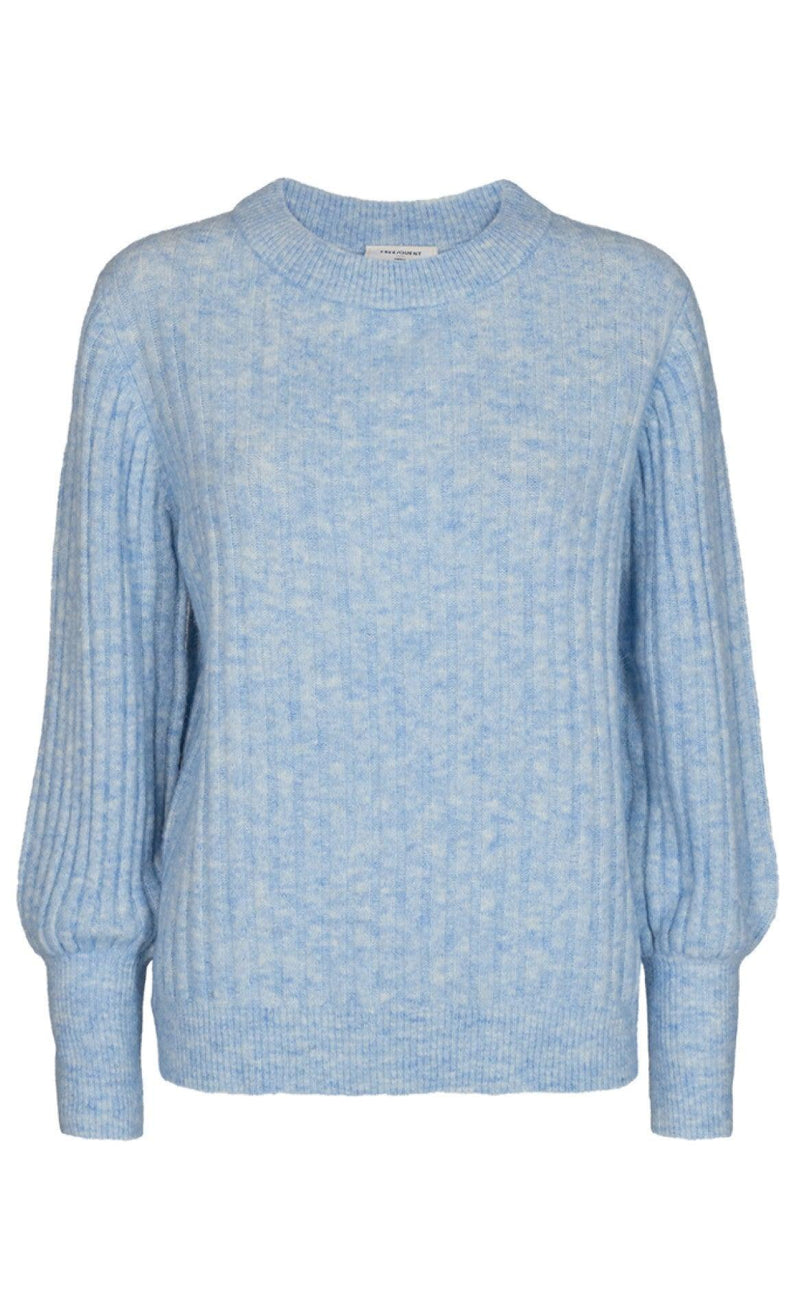 Freequent Pullover - Hill Rib - Ashley Blue Melange