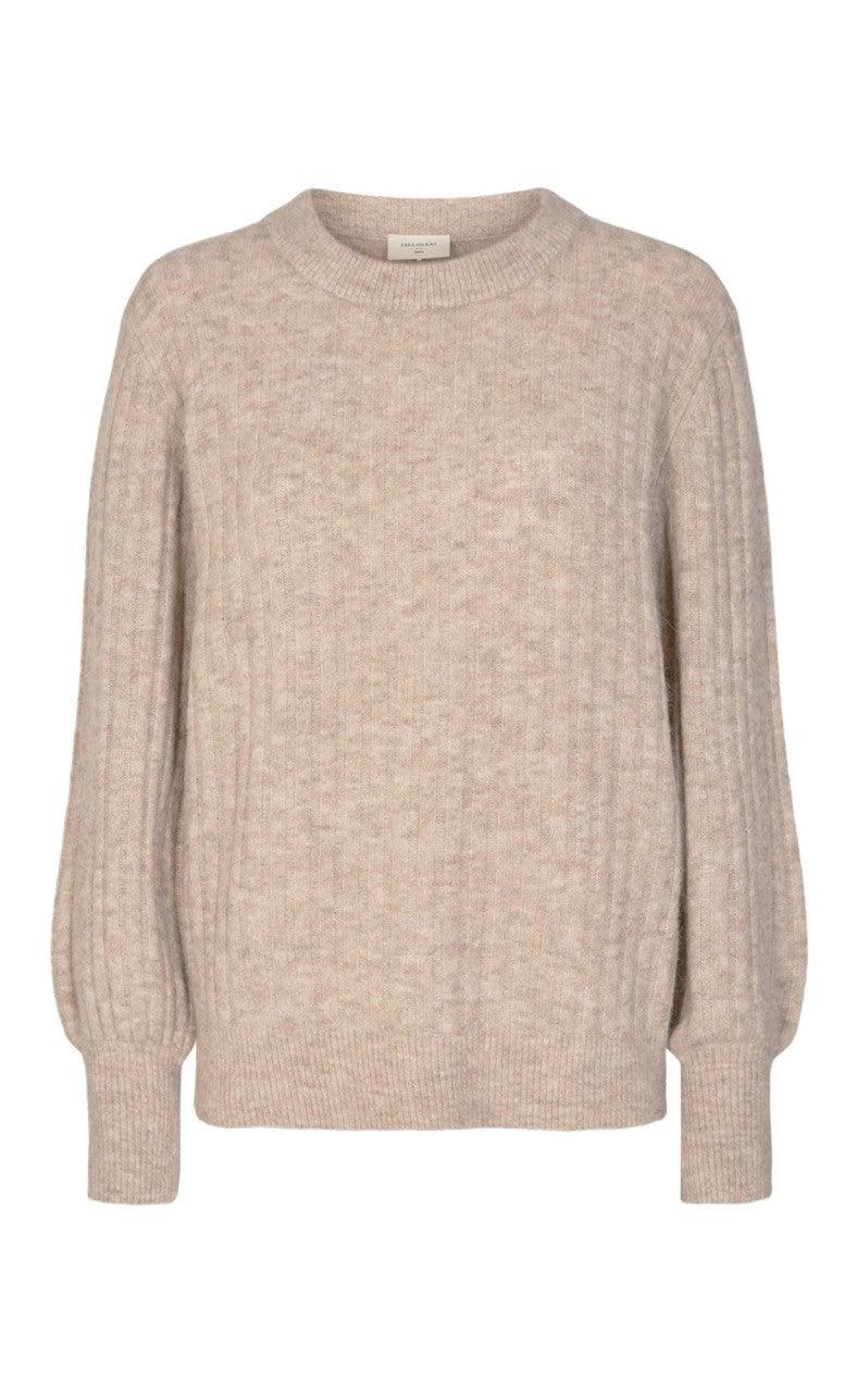 Freequent Pullover - Hill Rib - Silver Mink Melange