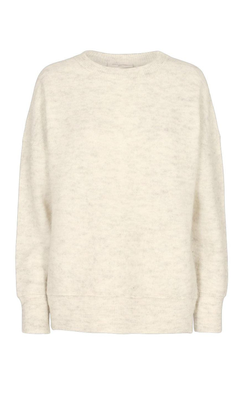 Freequent Pullover - Moto Round - Offwhite Melange