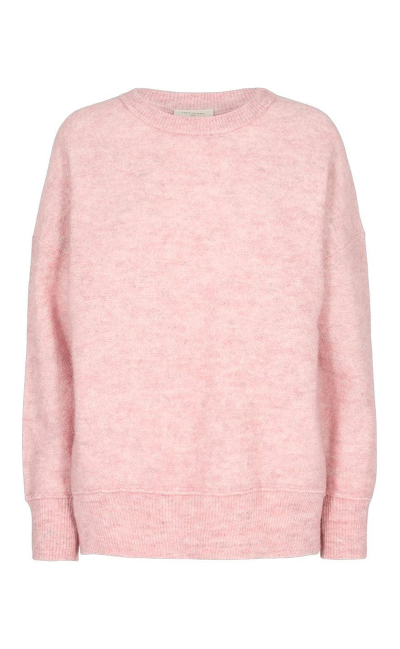 Freequent Pullover - Moto Round - Pale Mauve Melange