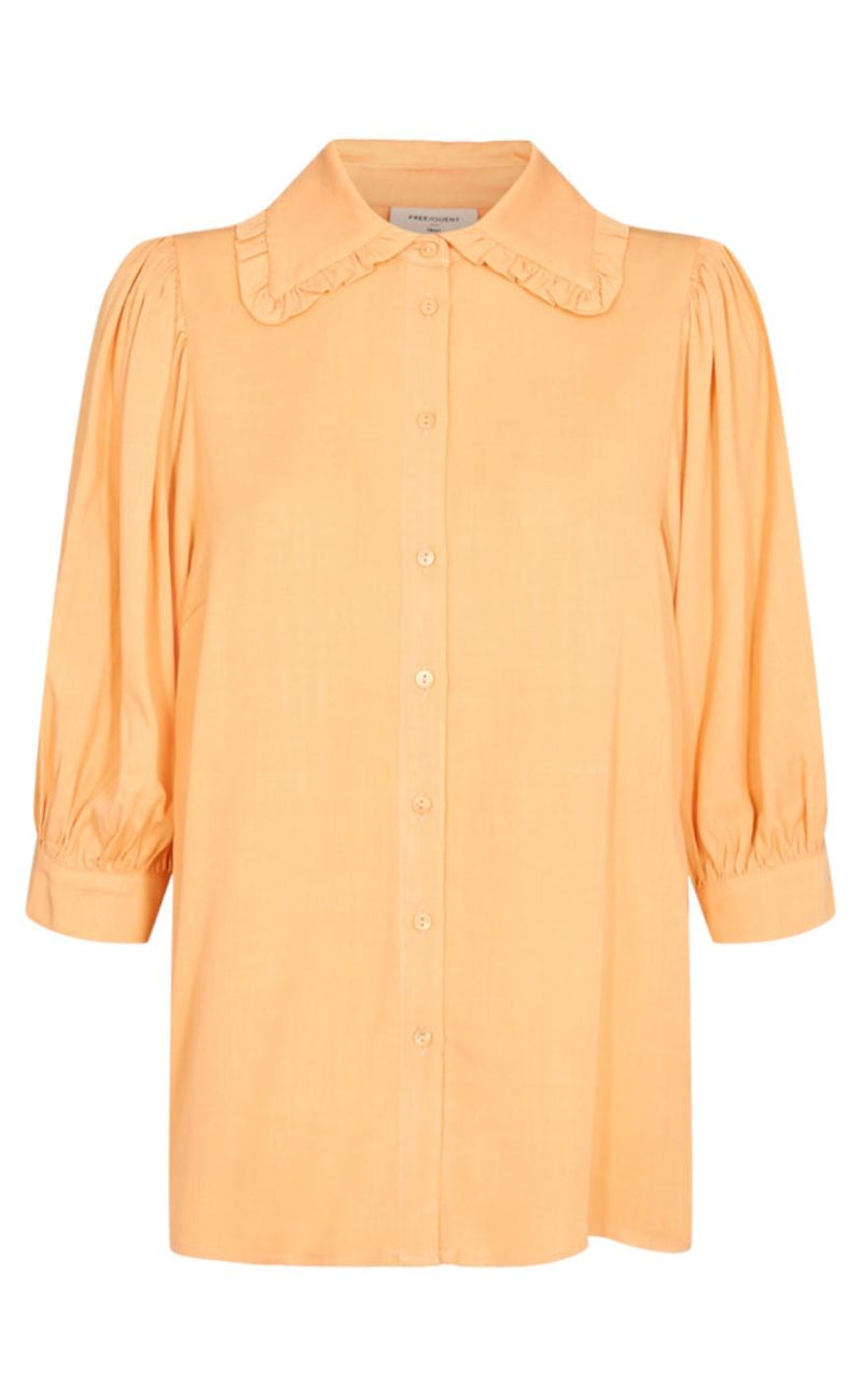 Freequent Skjorte - Ellenor - Apricot Nectar