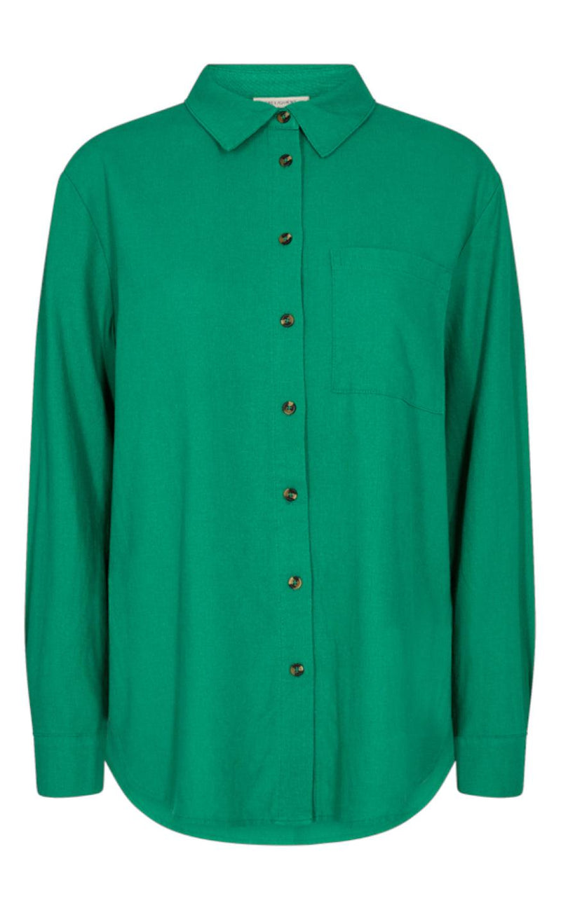 Freequent Skjorte - Lava - Pepper Green