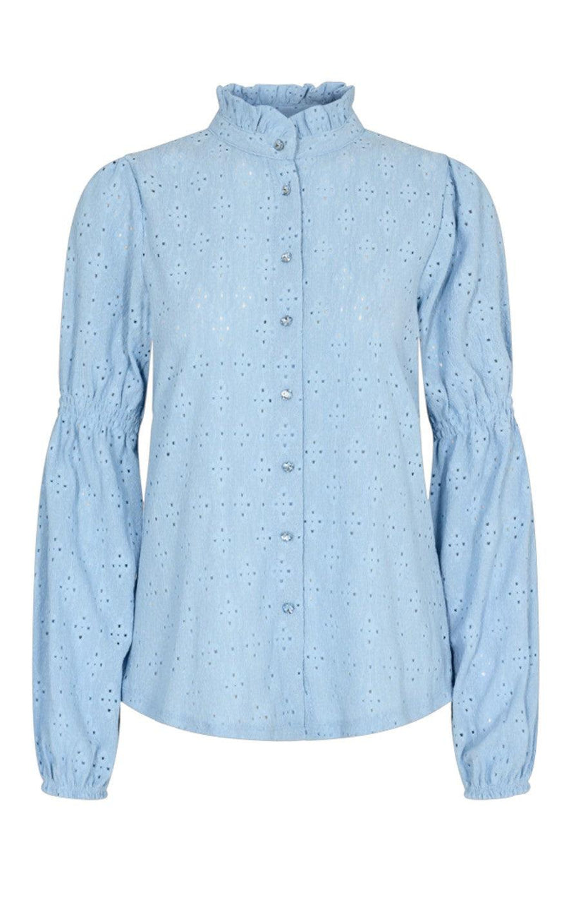 Freequent Skjorte - Milan - Chambray Blue