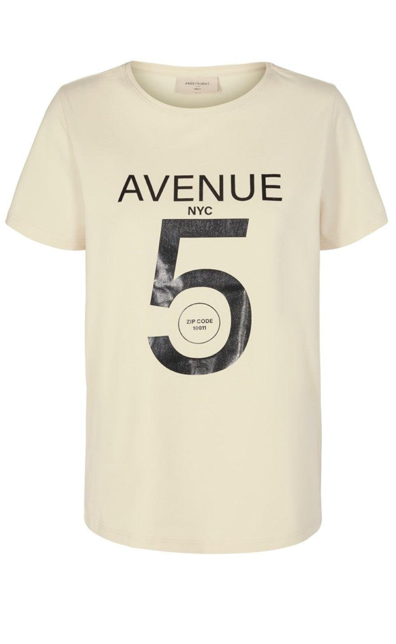 Freequent T-Shirt - Anja - Birch Mix