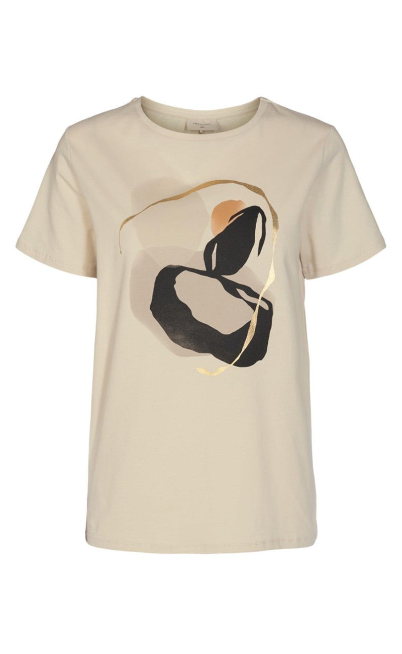 Freequent T-shirt - Anola - Birch Mix