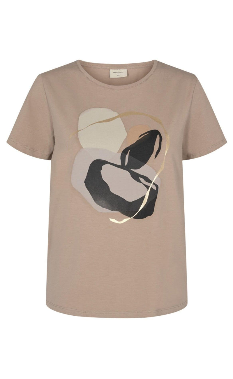 Freequent T-shirt - Anola - Silver Mink Mix