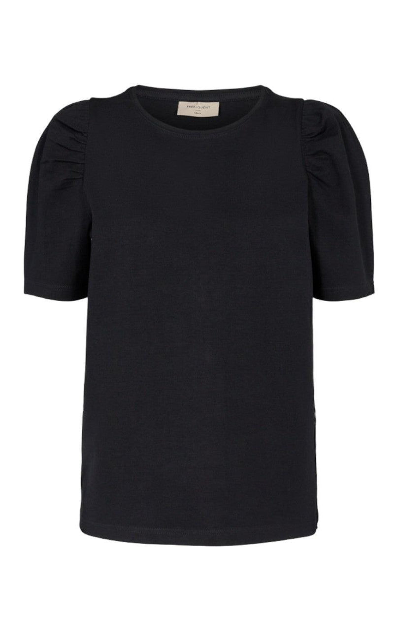 Freequent T-shirt - Fenja Puff - Black