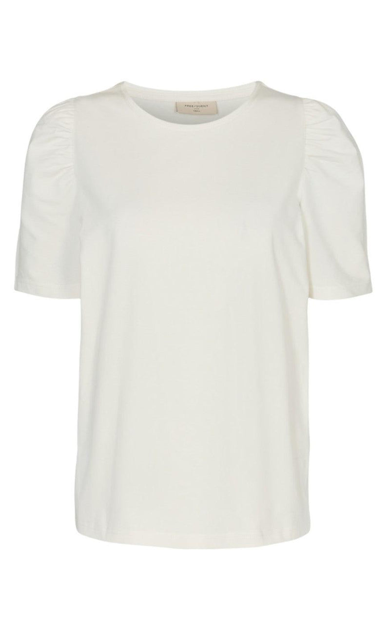 Freequent T-shirt - Fenja Puff - Off White