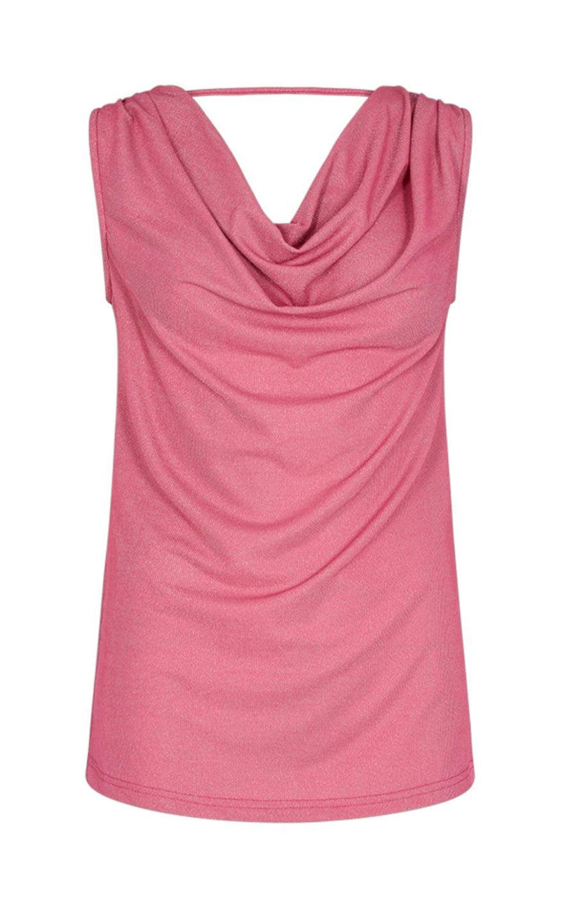 Freequent Top - Glit - Fuchsia Pink