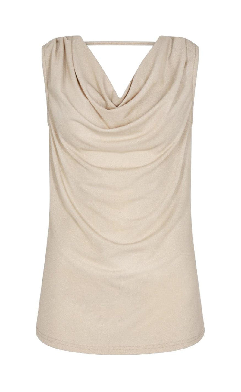 Freequent Top - Glit - Moonbeam With Gold