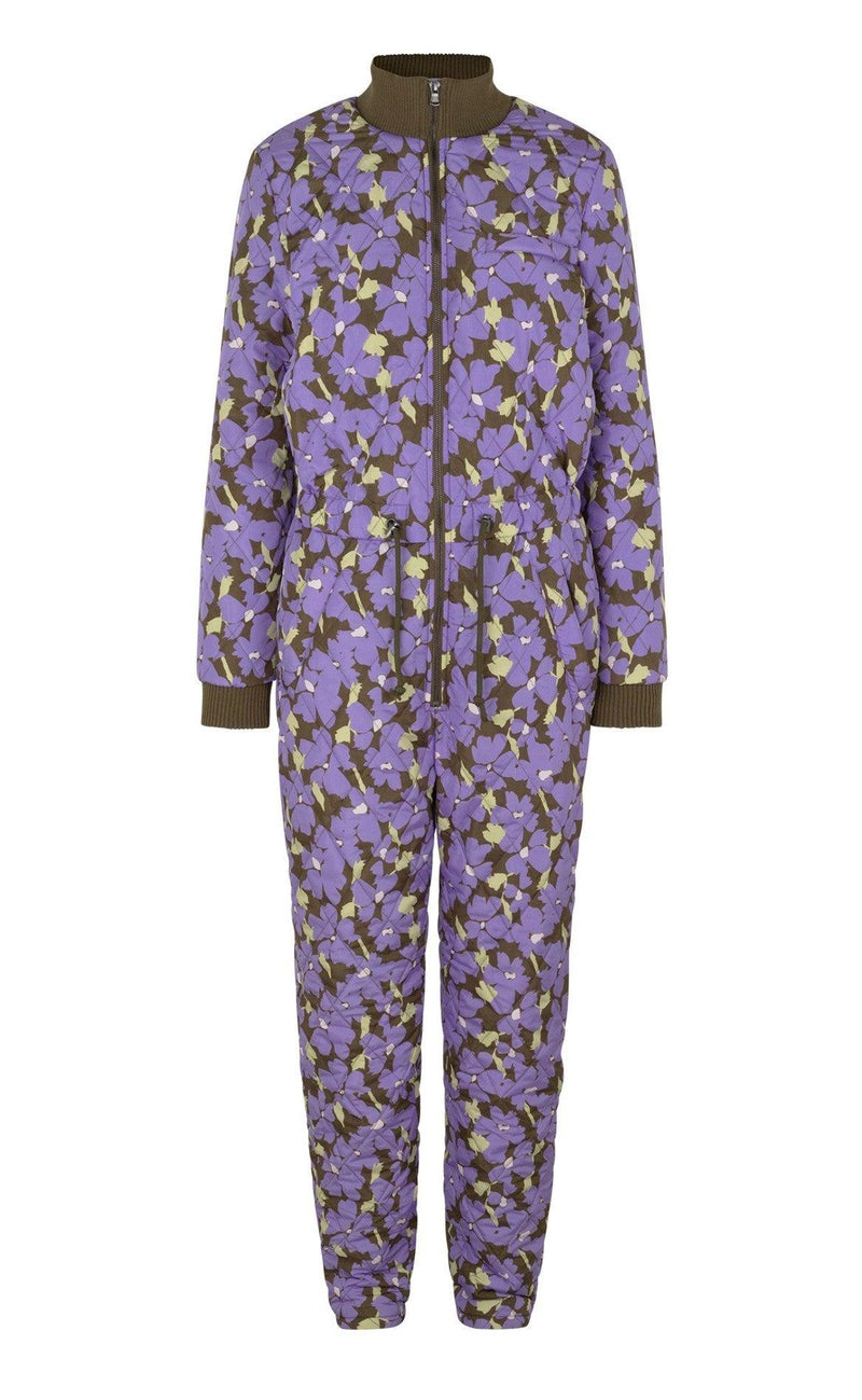 Global Funk Flyverdragt / Termodragt - Isolde - Purple Blossom Print