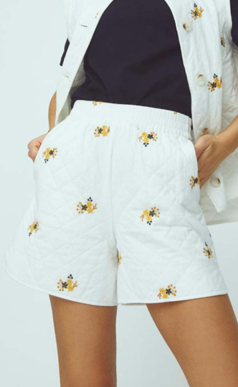Global Funk Shorts - Mosley - Embroidered Flower