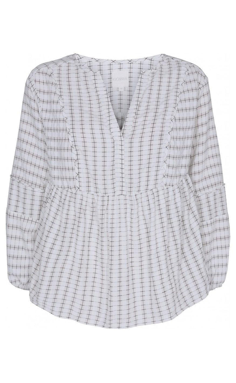 Gossia Bluse - Kaia - White/Black Checks